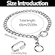 Kettenhalsband Hund, 65cm Hundehalsband Kette Edelstahl Hundehalskette mit Sicherer Schnalle Verstellbare Hundehalsband Kette Halsband für Hund Spazieren Gehen