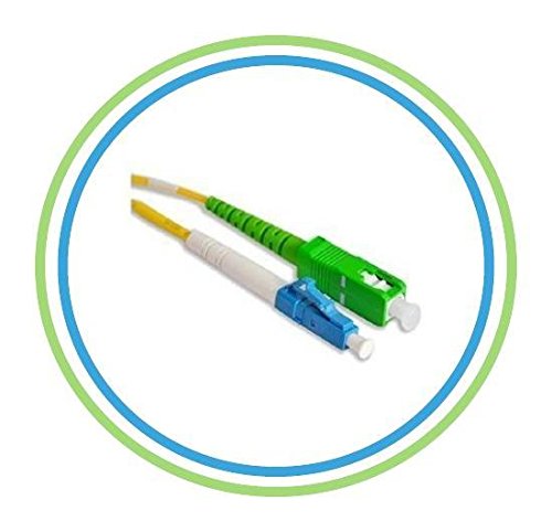 PacSatSales - Fiber Optic Patch Cable - Single Mode - SIMPLEX - OS1-9/125um (1M, SC/APC to LC)