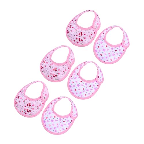 Gogogmee 3 Stück Puppen Lätzchen Babyspeicheltuch Puppenzubehör Verstellbar Baumwolle Bunt Für Kinder Puppen Selbstgemacht Und Rollenspiel