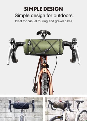 GORIX Bike Front Bag Frame Bag Cycling Handlebar Road Mountain Bicycle (GOOD-DAY) (Black)