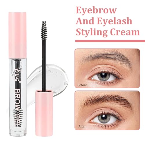 INBOLM Eyebrow Gel,Brow Gel,Long Lasting Clear Brow Gel,Waterproof Eyebrow Gel Clear,Eyebrow Glue Brow Fix Gel Clear Brow Gel,Clear Mascara For Eyebrows Styling Repair Make Up Set - Image 6