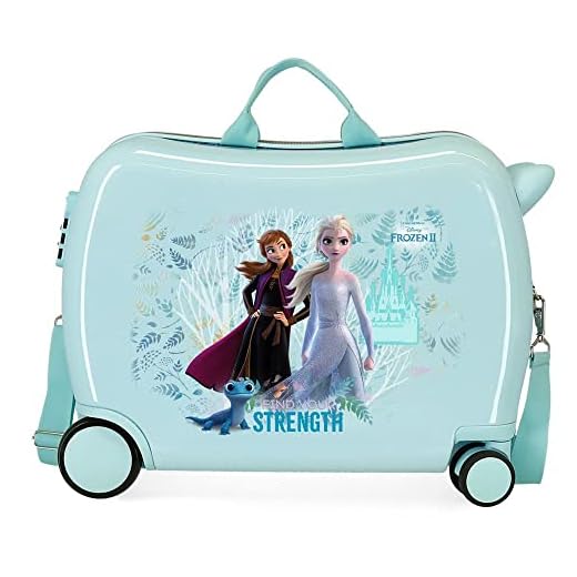 Disney Frozen Find Your Strenght Maleta Infantil Azul 50x38x20 cms Rígida ABS Cierre combinación 38L 2,1Kgs 4 Ruedas Equipaje de Mano