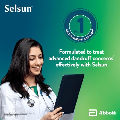 Image of Abbott Selsun Suspension Anti Dandruff Shampoo, | For Men and Women, Clears Away Dandruff Flakes,Relieves From Dandruff Related Itching 75 ml (Pack of 1)