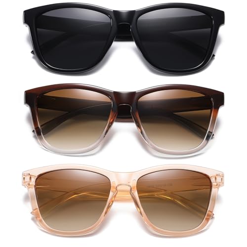 Image of DANAMY Sunglasses Womens Polarized Sunglasses for Women Men Classic Retro Designer Style Trendy Mirrored Sun Glasses