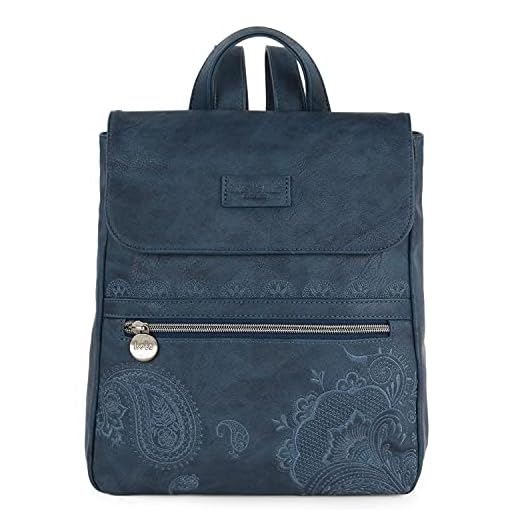 Lois - Bolso Mochila Mujer Casual - Bolsos Mochila para Mujer. Mochila Bolso Mujer de Marca Lois. Mochila Casual Mujer - Mochilas Pequeñas Mujer. Mochilas Mujer Moda 302699, Marino