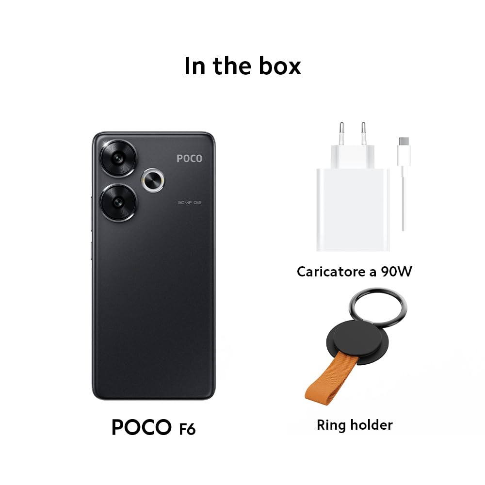 Poco F6, Snapdragon® 8s Gen 3, Display Flow AMOLED 120Hz, Ricarica Turbo 90W, doppia fotocamera 50MP con OIS, 8GB+256GB, Verde