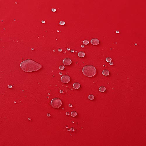 Image of FOLINS&HOME Red Rectangle Tablecloth, 60 x 102 Inch Waterproof Table Cloth