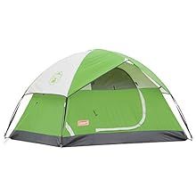 Coleman Sundome Camping Tent, 2/3/4/6 Person Dome Tent with Easy Setup, Included Rainfly and Weathertec Floor to Block Out Water, 2 Windows and 1 Ground Vent for Air Flow with Charging E-Port Flap