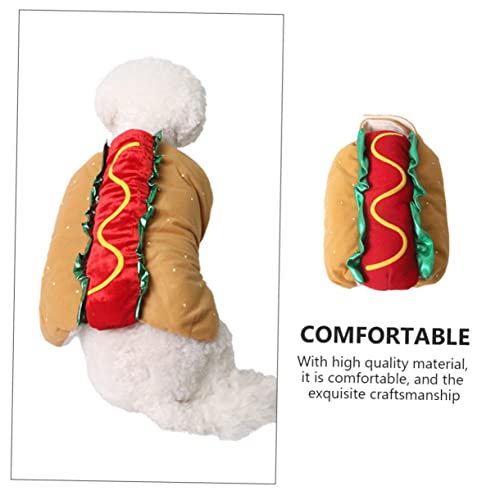 Disfraz cálido para perros y gatos diseño hamburguesa XXL miniatura 4
