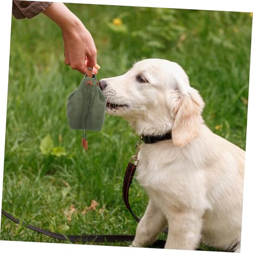 Bolsa de lona para premios de comida para perros facil de colgar 7