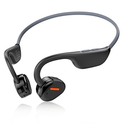 Relxhome Open Ear Headphones, Sport Headphones Bluetooth 5.3, Hi-Fi Bluetooth Open Ear Headphones, Air Conduction Headphones with Mic for Running, Driving, Cycling