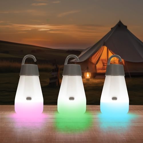 Lumière LED à changement de couleur avec 4 modes pour tente
