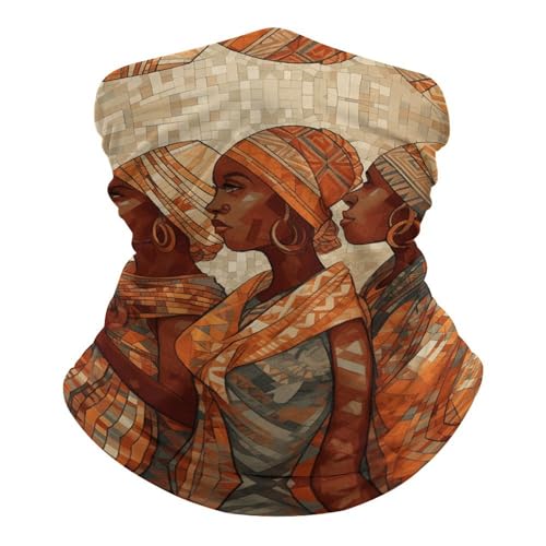 Neck Gaiter Mascarilla Respiratoria, Cubierta Facial a Prueba de Viento, Balaclava Bandana Estilo Étnico Africano, Protector Solar, Transpirable y Contra Polvo para Hombres y Mujeres miniatura 1