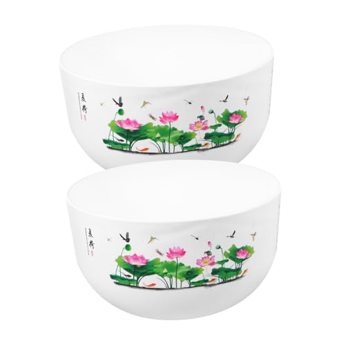 HEMOTON 2pezzi Vasi in Plastica Per Piante Ciotola Multifunzionale Per Piante e Pesci Fioriera Riciclabile e Resistente Per Interni Ed Esterni Dimensioni Compatte