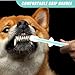 MERRYHAPY 1set Silicone Pet Toothbrushes for Small Dogs and Cats Ergonomic Grip for Easy Cleaning Gentle Brushing for Healthy Teeth and Gums for Daily Use