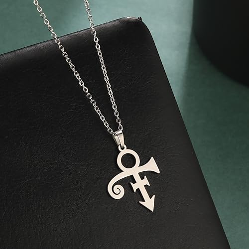 VASSAGO Memorial Princes Love Symbol Necklaces The Minimalism Artist Singer Necklace for Women Men Music Christmas Birthday Gifts2