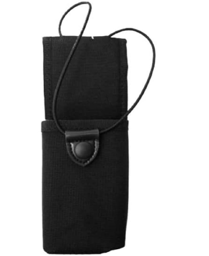 Uncle Mike's Kodra Duty Nylon Web Universal Radio Case with Fixed Belt Loop, Black