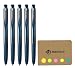 Uni-ball Signo RT1 Retractable Gel Ink Pen, Ultra Micro Point 0.28mm, Rubber Grip, Blue Black Ink, 5-Pack, Sticky notes Value Set