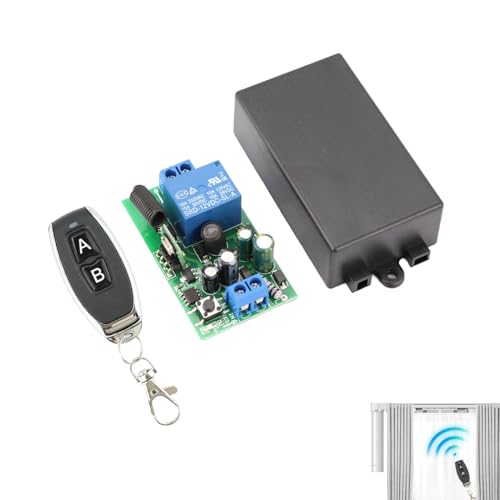 Botón de control remoto inalámbrico,Botón de control remoto inalámbrico | Botón de canal único de gran tensión AC85-265V | Botón de control remoto de código de aprendizaje para puertas eléctricas