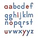 Really Good Stuff EZread Soft Touch Jumbo, Foam, Color-Coded Magnetic Lowercase Letters