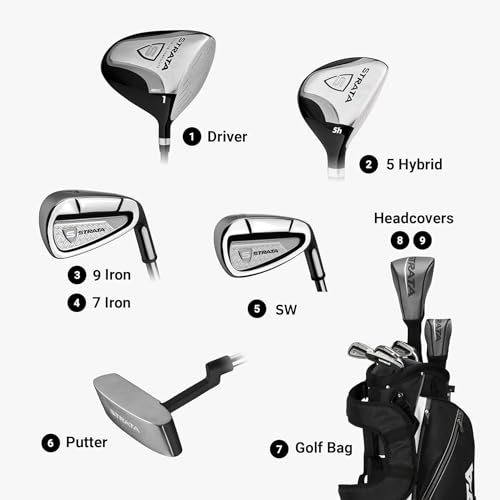 Callaway Golf Men's Strata Intro Complete 9 Piece Set (Regular Flex, Right Hand, Steel), Gray - Image 4