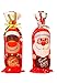Set di 3 borsa per bottiglia di vino Borsa del vino di Natale per decorazioni natalizie, cena, banchetto, decorazione della tavola