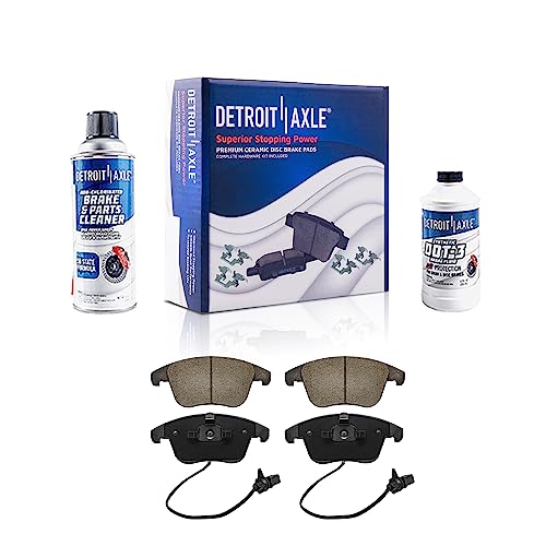 Image of Detroit Axle - Front Brake Pads for 2010 Audi A5 Quattro Ceramic Brake Pads