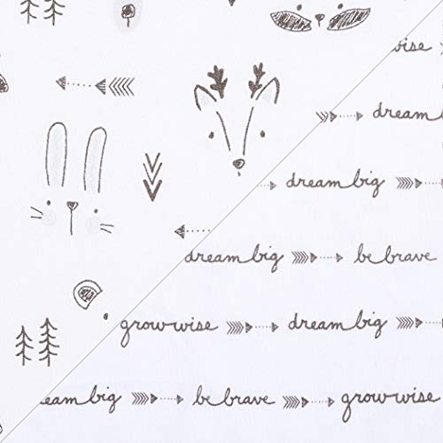 Image of Sammy & Lou Scandi Animals 2-Pack Microfiber Fitted Crib Sheet Set, Fits Standard Crib Mattress 28 in x 52 in; Fully Elasticized,