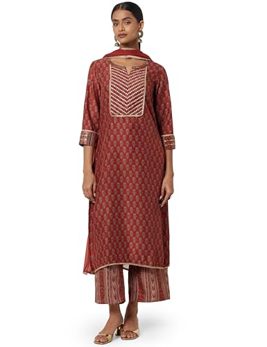Image of BIBA Women Salwar Kurta Dupatta