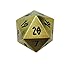 Norse Foundry Bronze Dragon Scale Countdown 25mm Full Metal D20 Dice Life Counter TCG CCG