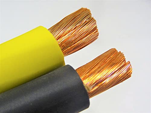 12' FT 2 AWG Gauge EDPM Welding Cable 6' Black 6' Yellow USA New
