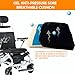 30 Miles Electric Wheelchairs for Adults, Aluminum Lightweight Wheelchair Foldable for Senior with Bag, 20 inch Motorized Power Wheelchairs, Portable Folding All Terrain 500W Silver