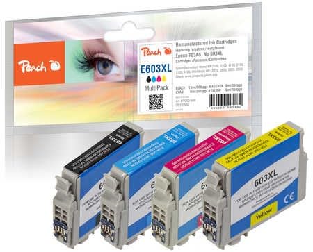 Epson 603XL T03A6 Peach cartouche jet d'encre noir intense pour des textes nets sans bavure