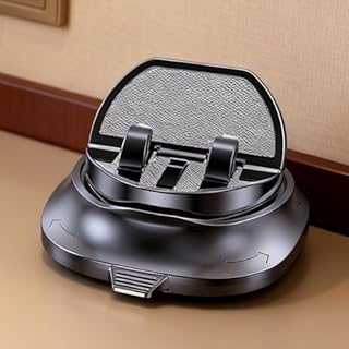 Porte-Téléphone pour Voiture, Support Rotatif 360 Degrés Automobile, Support de Téléphone pour Tableau de Bord avec Disque de Stationnement, Pour Voyages Routiers GPS Direction Contrôle Musique Stream