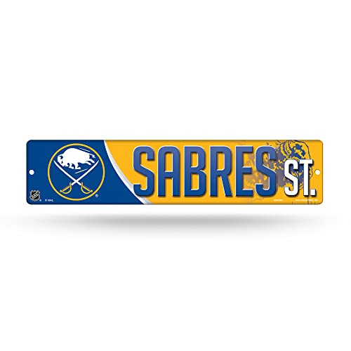 Rico Industries NHL Hockey Buffalo Sabres Plastic 4" x 16" Street Sign