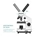 Aomekie Biological Compound Microscope for Adults Kids 40X-2000X Magnification,Lab Compound Monocular Microscope Kit with Slides Dual Led Light and Phone Adapter