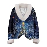 QI_LIANG Chaqueta Esqui Niña Ropa De Mujer Forro Polar Niño Chaqueta Mostaza Mujer Chaqueta De Cuero Mujer Chaqueta Montaña Parka Niña Sudadera Mujer Sin Capucha Sudadera Mujer Sin Azul M