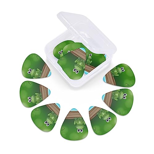 Lot de 12 médiators en forme de grenouilles vertes pour guitare électrique et basse - Les Beatles, Paul McCartney, John Lennon, RIngo Starr, George Harrison Lot de 12 médiators en forme de grenouilles vertes pour guitare électrique et basse – Image 7
