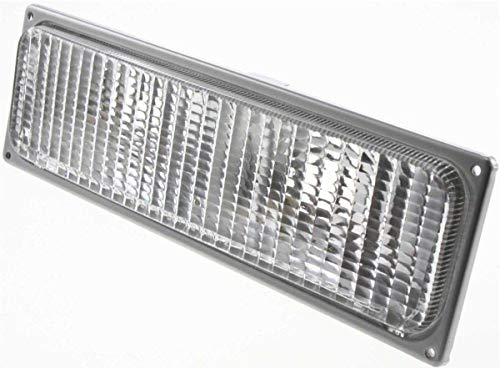 I-MATCH AUTO PARTS Front Driver and Passenger Parking Light Lens and Housing For 1990-1993 Chevy, GMC C10 K10 Blazer, Yukon, Suburban 5975423 5975424 GM2520108 GM2521108