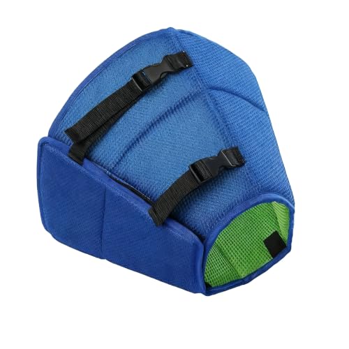 CLSSLVVBN Collar isabelino para Perros Que Proporciona Comodidad Gracias a su Tejido de Malla Transpirable y su diseño Tipo Donut. Ideal para Perros después, Azul, S