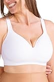 SHAPERMINT Sweetheart Bras for Women – Wireless Push Up Bra with Support, Full Coverage Seamless Bralette – Comfortable Bras for Women No Underwire, Plus Size and Everyday T Shirt Bra White