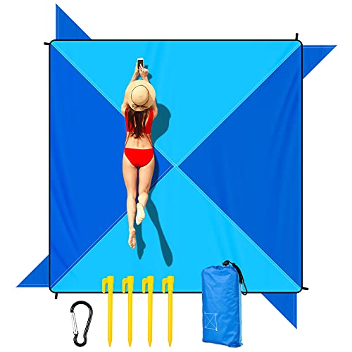 Luckatch-Beach-Blanket-Waterproof-Sandproof-Beach-Blanket-Oversized-807-x-807-for-3-to-6-Adults-Lightweight-Portable-Beach-Essentials-Accessories-for-Outdoor-Picnic-Camping-Travel