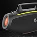 Skullcandy Barrel Bluetooth Boombox Speaker – Water-Resistant Wireless Portable Speaker, with LED Lightshow Mode, 12 Hour Battery, Multi-Link, & USB-C & USB-A Output Charging (Black)
