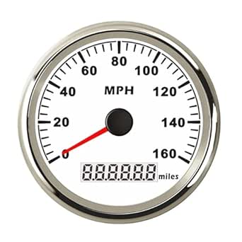 Amazon.co.jp: Motorcycle Backlit Odometer Fit Boat Car Marine Bike ...