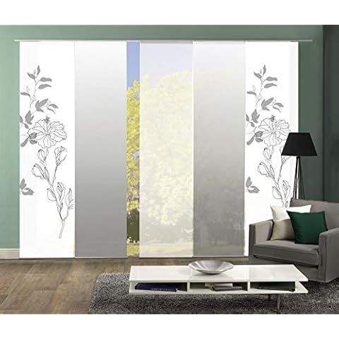 wohnfuehlidee 5er Set Schiebevorhang Denver Cover