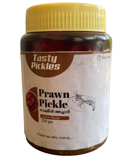 Authentic Kerala Style Prawn Pickle 250 grams | Export Quality| Chemeen Pickle|Jheenga Achaar|Non-Veg Pickle |Hot & Spicy | Home Made (B0CVGTGWSJ) Amazon Price History, Amazon Price Tracker