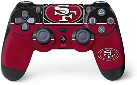 Skinit Decal - Skin para PS4 Pro y controlador delgado, con licencia oficial de la NFL San Francisco 49ers Zone Block