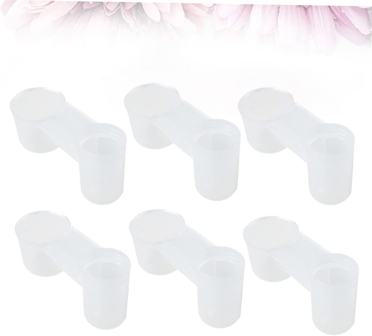 BESPORTBLE 20pcs Pigeon Autodrinker Parrot Waterer Double Mouth Drinking Fountain Easy Clean Bird Water Dispenser for Home Pet Shops and Zoos