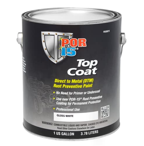 POR-15 Top Coat Paint Direct to Metal Paint Long-term Sheen and Color Retention 128 Fluid Ounces Chassis Black product thumbnail 7