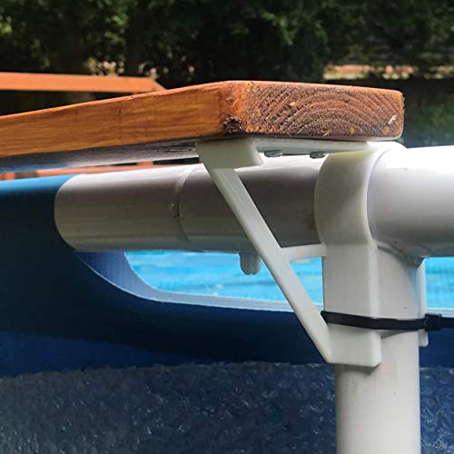 3DCabin 2 X Swimming Pool Shelf Brackets Suits 45Mm Top Rail / 35Mm